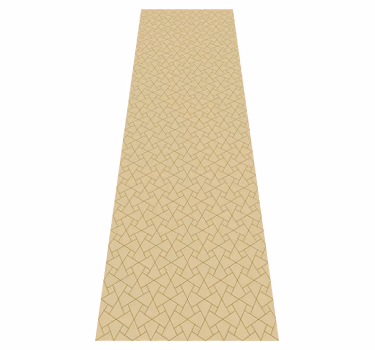 Grafisk grå og beige vinyl teppe kontor - Tenstickers