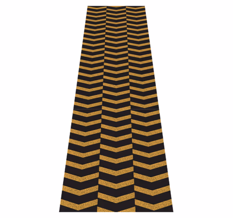 Marble gold linjer vinyl teppe kontor - Tenstickers