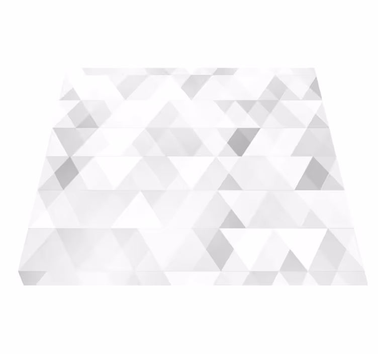 Geometriske grå trekanter vinyl teppe soverom - Tenstickers
