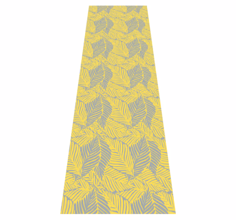 Vinyl teppe soverom pantone tropiske blader - Tenstickers