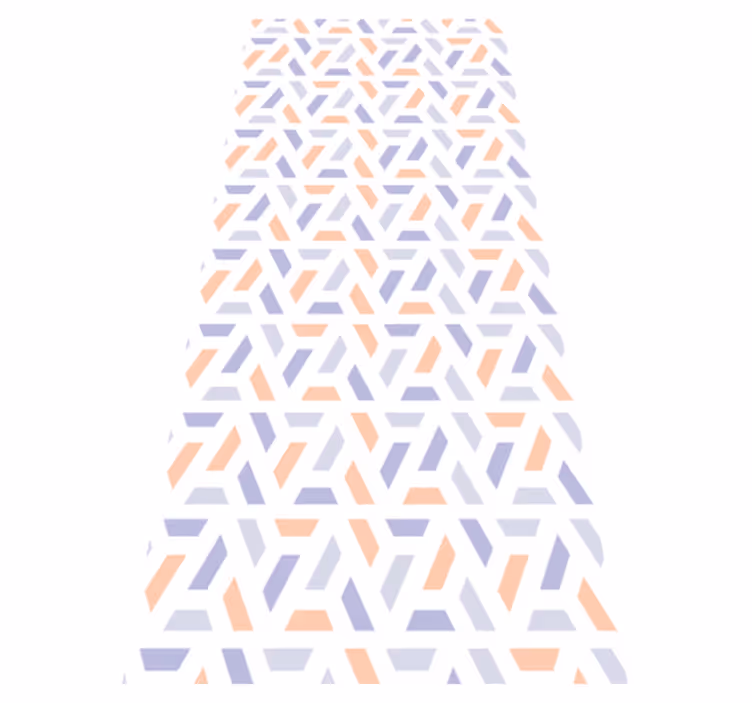 Vinyl teppe soverom med nordisk stil geometriske linjer - Tenstickers
