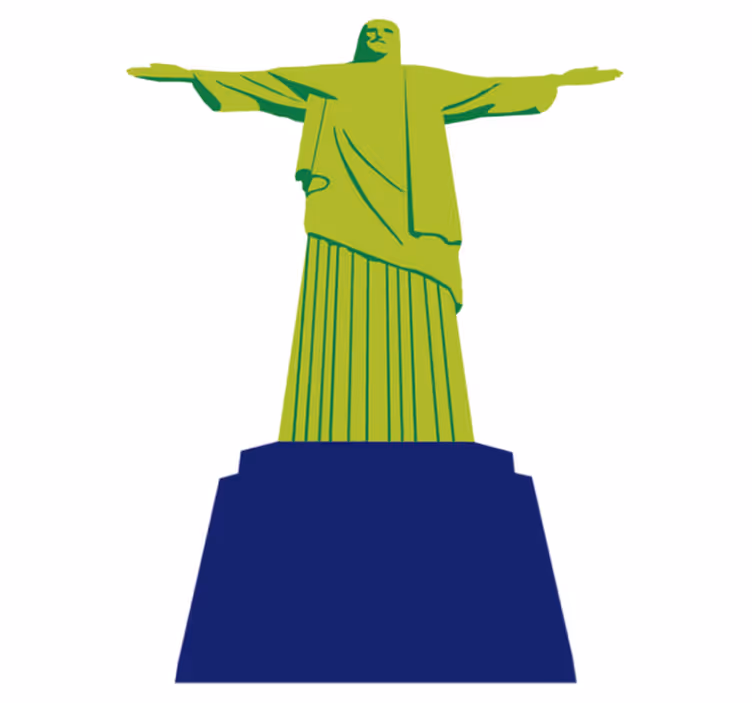 Vinyl teppe soverom cristo redentor - Tenstickers
