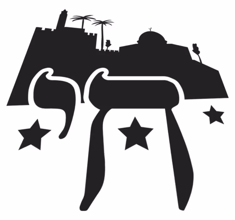 Chai symbol vinyl teppe soverom - Tenstickers