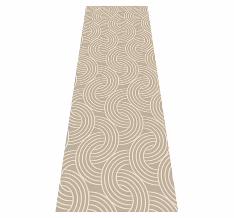Vinyl teppe nordisk beige minimalistisk mønster - Tenstickers