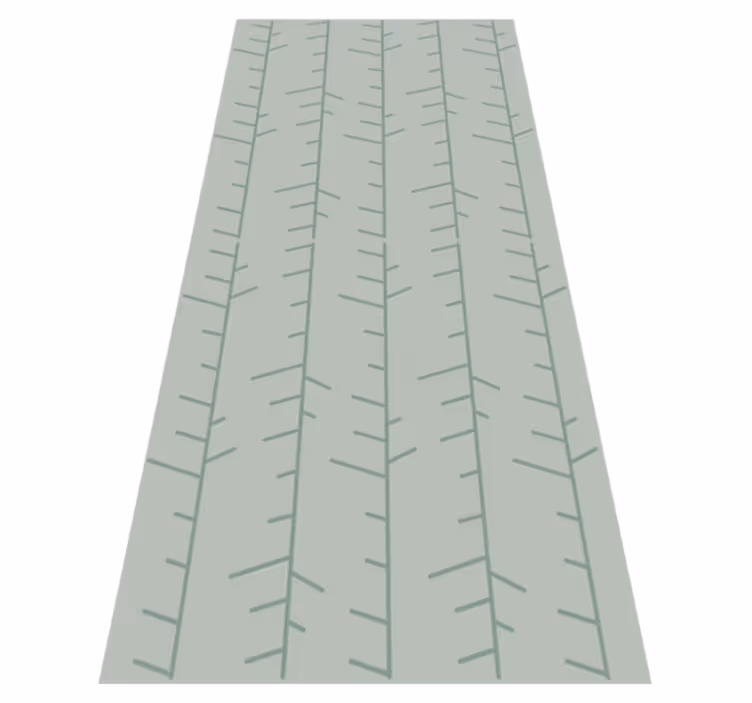 Vinyl teppe nordisk mintgrønn vertikal stripe mønster - Tenstickers