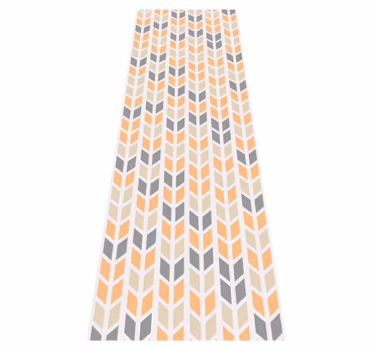 Vinyl teppe nordisk geometriske blomster - Tenstickers
