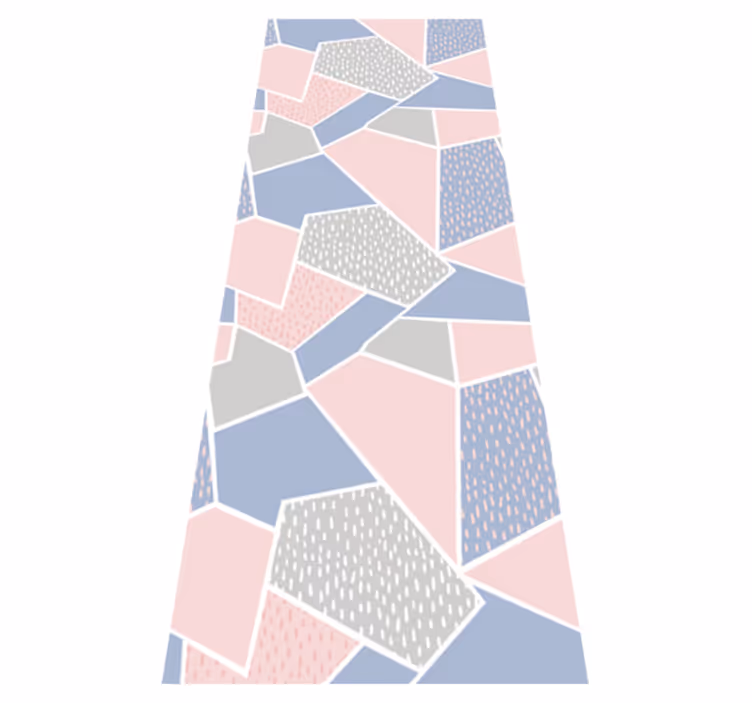 Vinyl teppe nordisk geometriske myke pasteller - Tenstickers