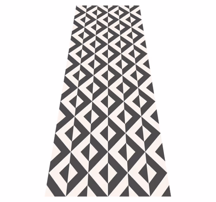 Vinyl teppe nordisk geometrisk mono - Tenstickers