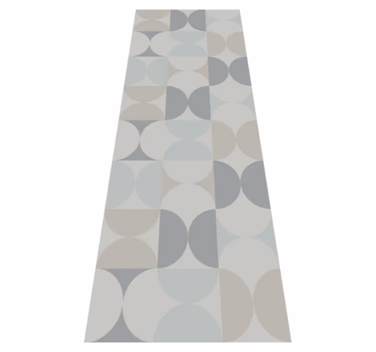 Vinyl teppe nordisk pastellfarget geometrisk mønster - Tenstickers