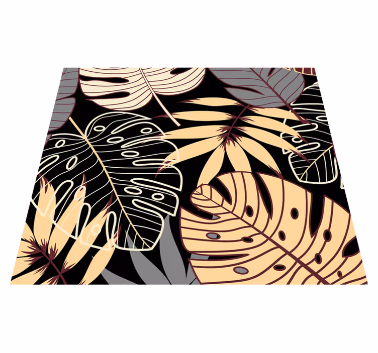 Vinyl teppe natur vintage tapet tropisk jungel - Tenstickers