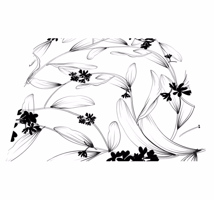 Vinyl teppe natur liljer avantgarde - Tenstickers