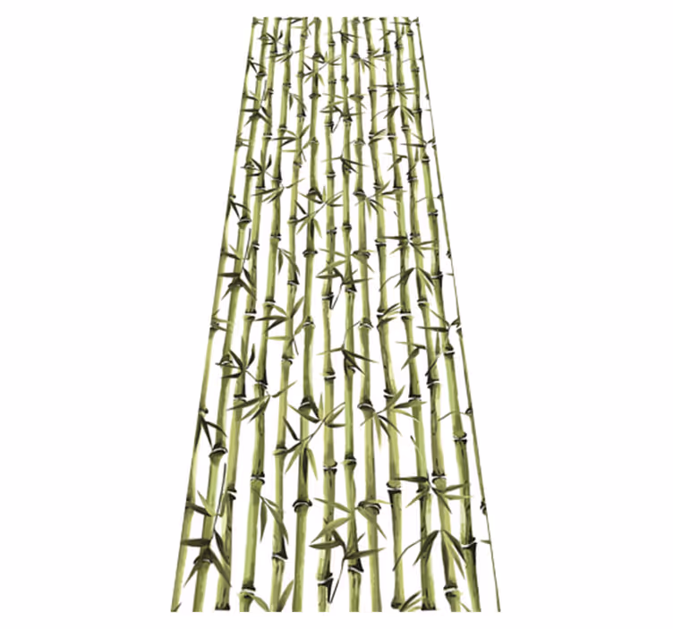 Bambusmønster grener vinyl teppe natur - Tenstickers