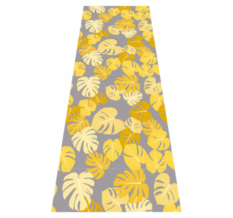Vinyl teppe natur pantone monstera blad - Tenstickers