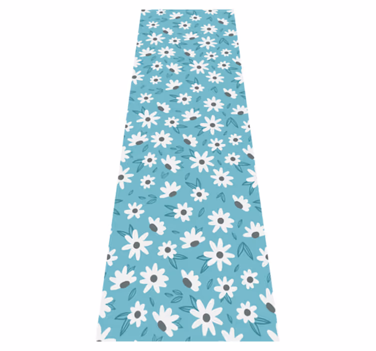 Vinyl teppe natur bestemor stil blomster - Tenstickers