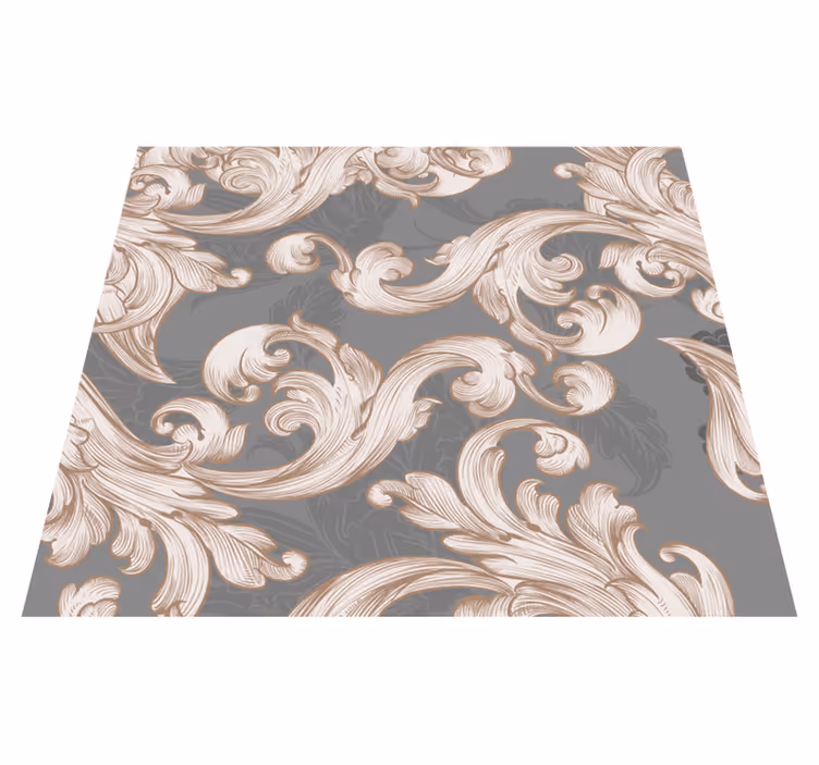 Vinyl teppe vintage wallpaper belle grise - Tenstickers