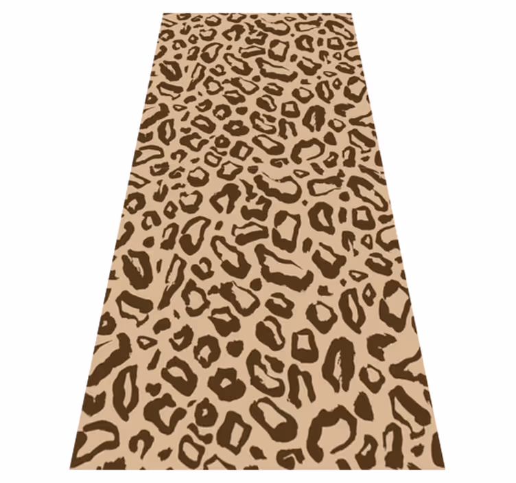 Vinyl teppe dyr store og små leopardflekker - Tenstickers