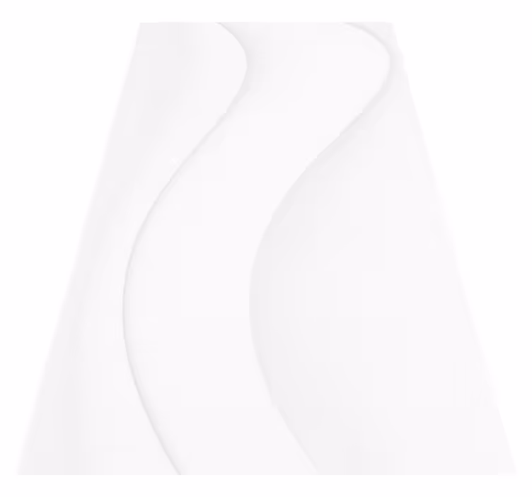 Vinyl teppe moderne hvite moderne former - Tenstickers