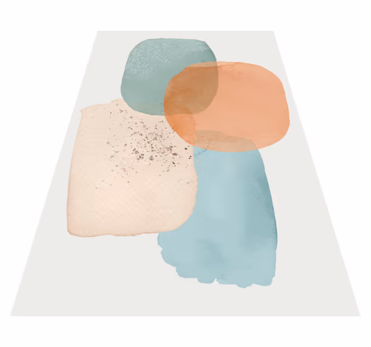 Vinyl teppe moderne jordfarger minimalistisk design - Tenstickers