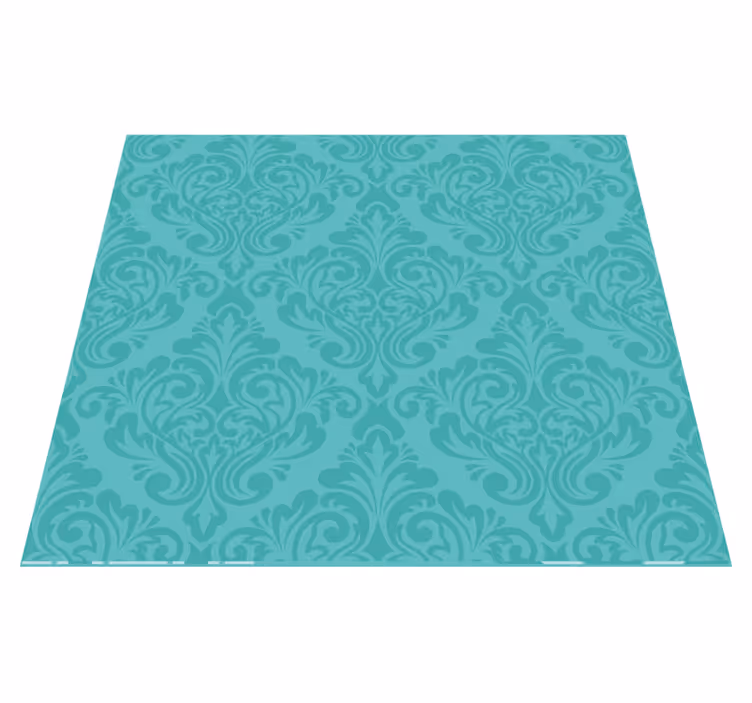 Vinyl teppe vintage damask - Tenstickers