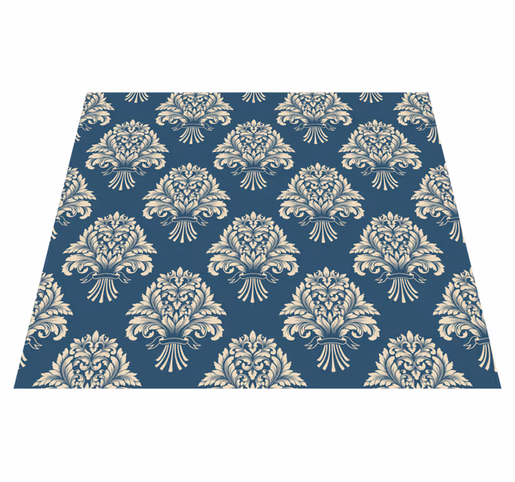 Vinyl teppe vintage barokk blomsterdesign - Tenstickers