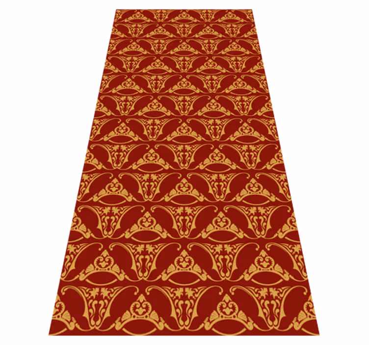 Vinyl teppe vintage pugin design - Tenstickers