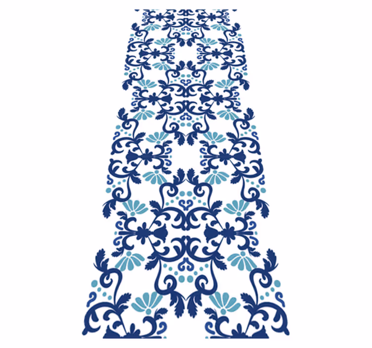 Vinyl teppe vintage klassisk vintage damask stil - Tenstickers