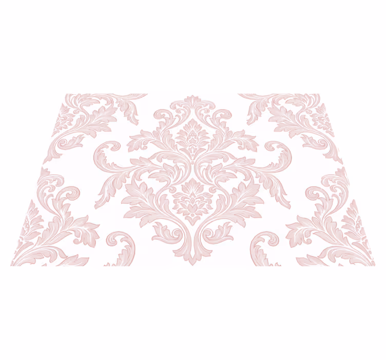 Vinyl teppe vintage blush damask paisley - Tenstickers