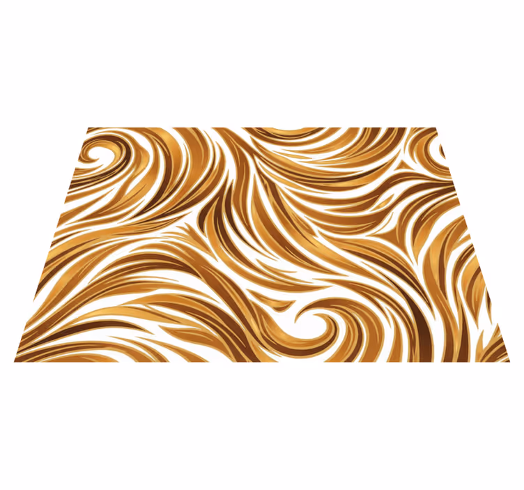 Vinyl teppe vintage gyllen pelsoptikk - Tenstickers