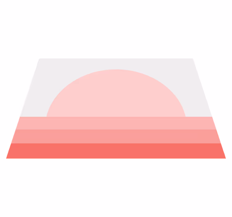 Vinyl teppe vintage rosa solnedgang fra 70-tallet - Tenstickers