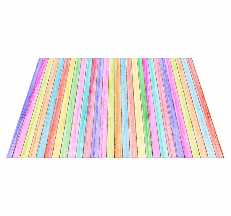 Vinyl teppe tekstur fargede treplanker - Tenstickers