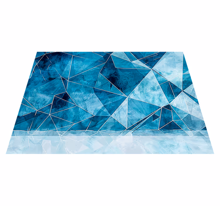 Frakturerte azur vinyl teppe tekstur - Tenstickers