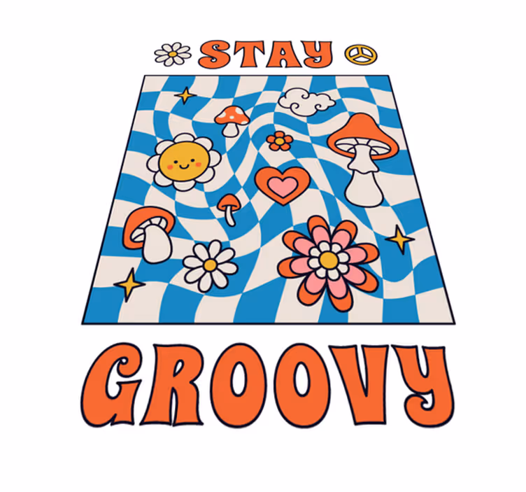 Vinyl teppe sagn og tekster bli groovy - Tenstickers