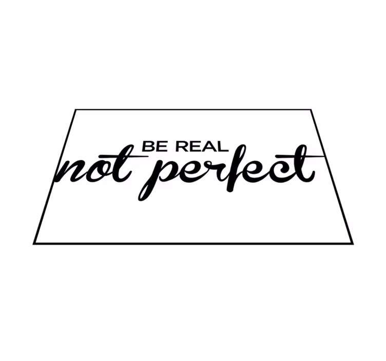 Vinyl teppe sagn og tekster vær ekte ikke perfekt - Tenstickers