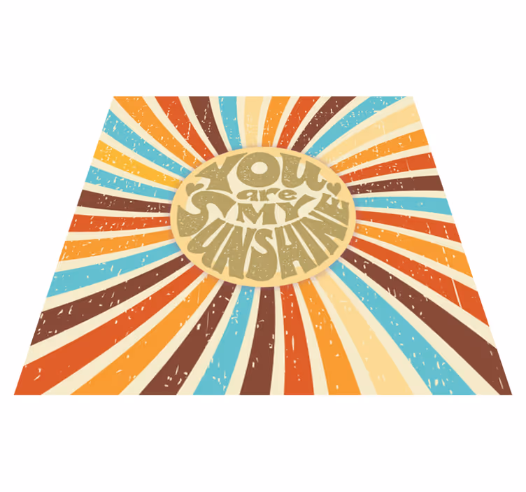 Vinyl teppe sagn og tekster du er min solskinn - Tenstickers
