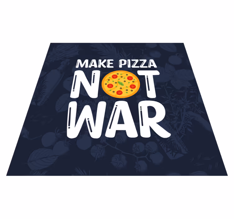 Vinyl teppe sagn og tekster morsomme sitater pizza - Tenstickers