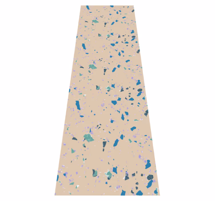 Vinyl teppe tekstur fargerik terrazzo stein - Tenstickers