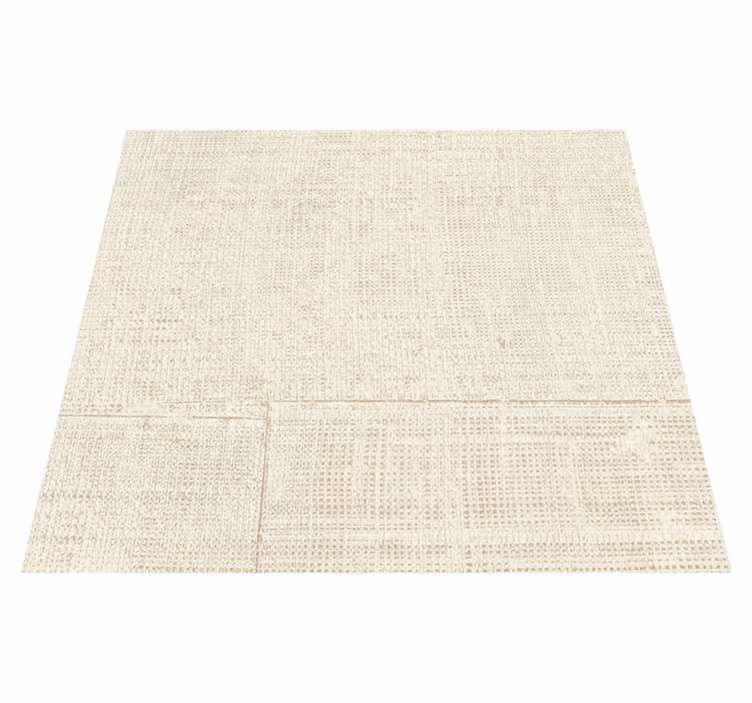 Beige raffiatekstur vinyl teppe - Tenstickers
