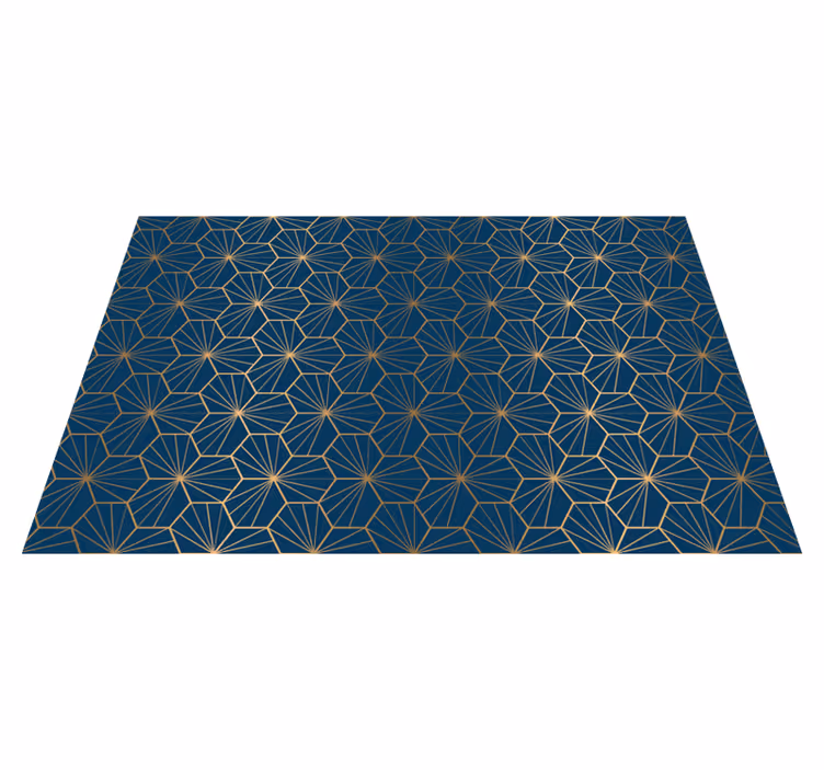 Vinyl teppe geometrisk elegant geometrisk mønster - Tenstickers