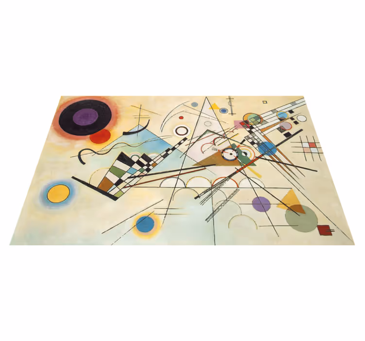 Vinyl teppe geometrisk fantastisk kunstmaleri - Tenstickers