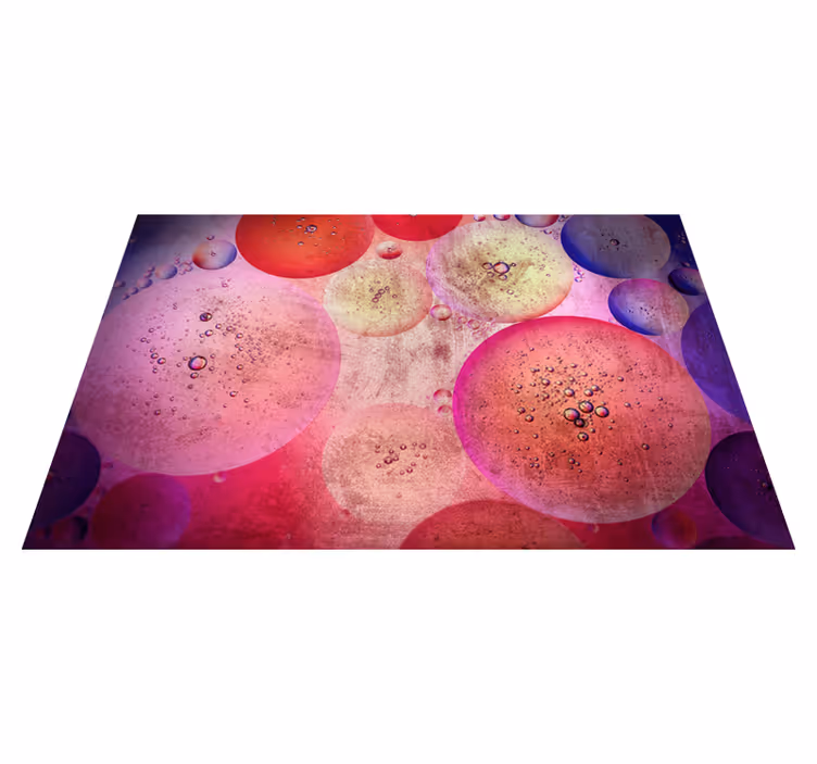 Vinyl teppe geometrisk moderne sirkelformer - Tenstickers