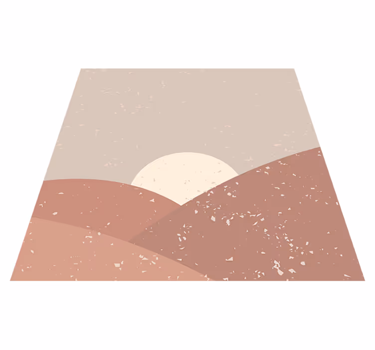 Vinyl teppe geometrisk veggkunst morgen - Tenstickers