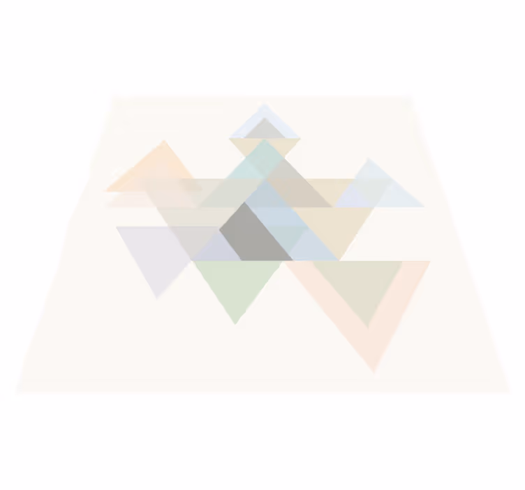 Vinyl teppe geometrisk fargerike triangler - Tenstickers