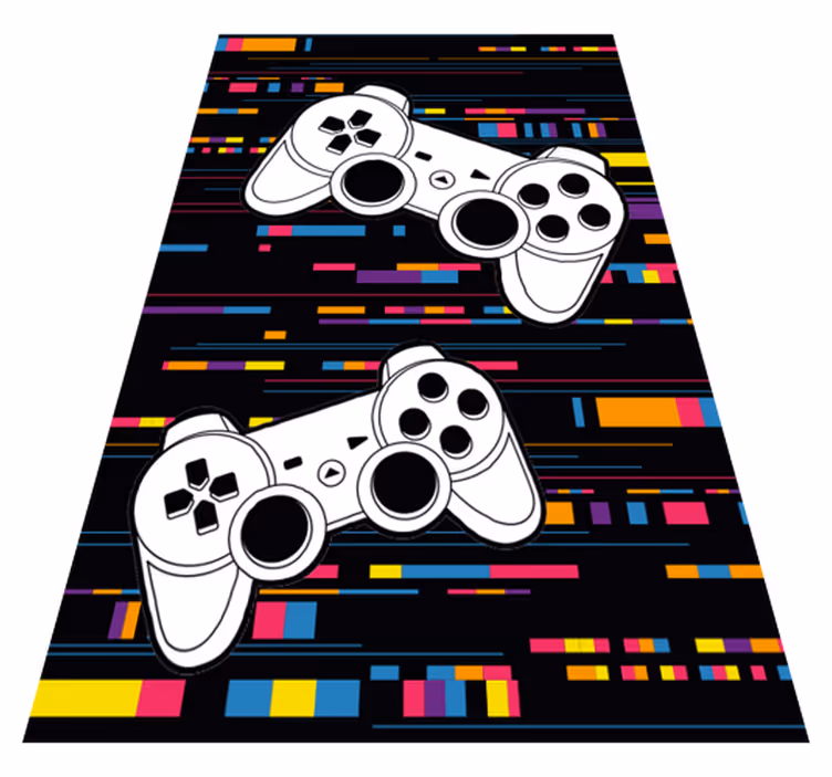 Vinyl teppe spill med multicolor fjernkontroll - Tenstickers