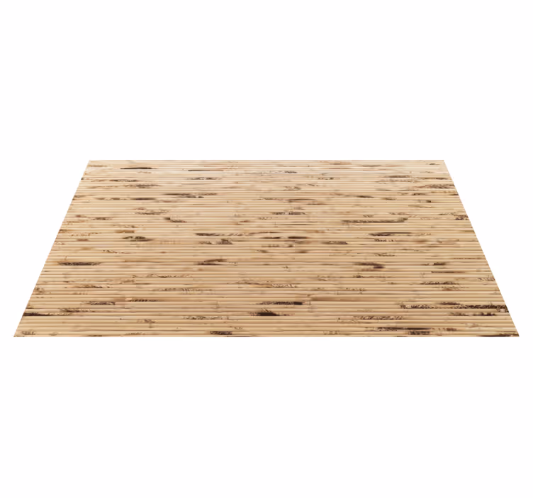 Vinyl teppe mottak horisontale lysebrune pinner - Tenstickers