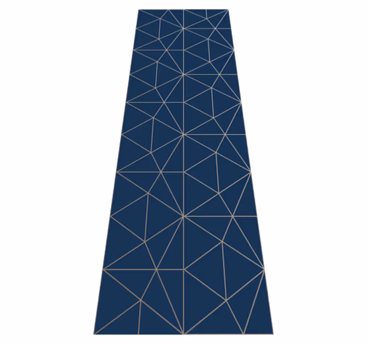 Vinyl teppe stue geometrisk trekantprisme - Tenstickers