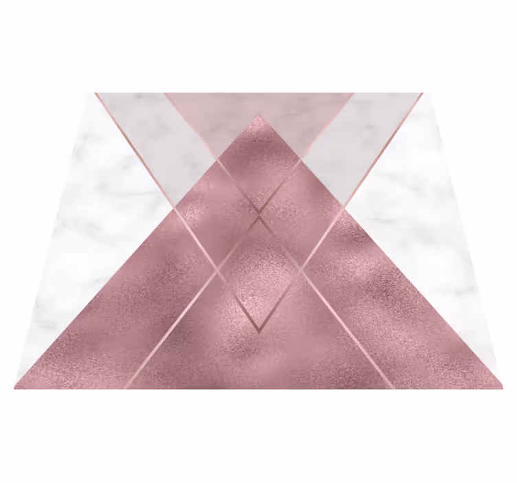 Vinyl teppe midtgang rosa og grå marmor - Tenstickers