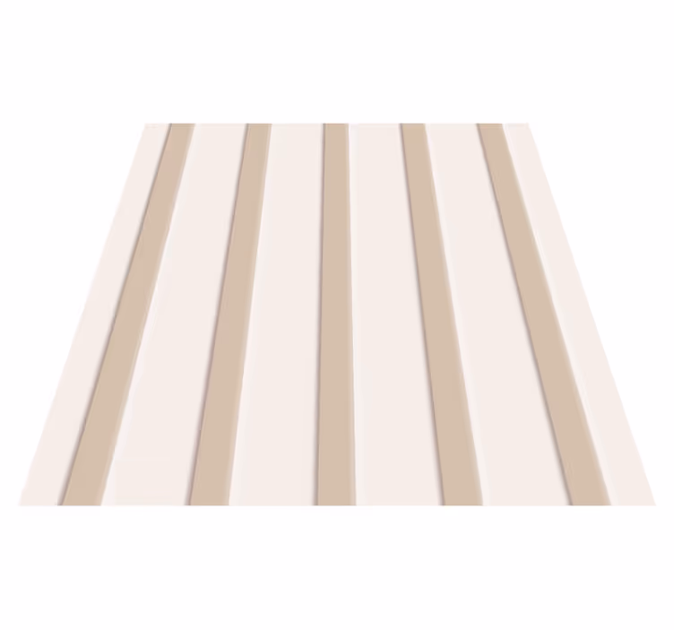 Vinyl teppe midtgang beige striper - Tenstickers