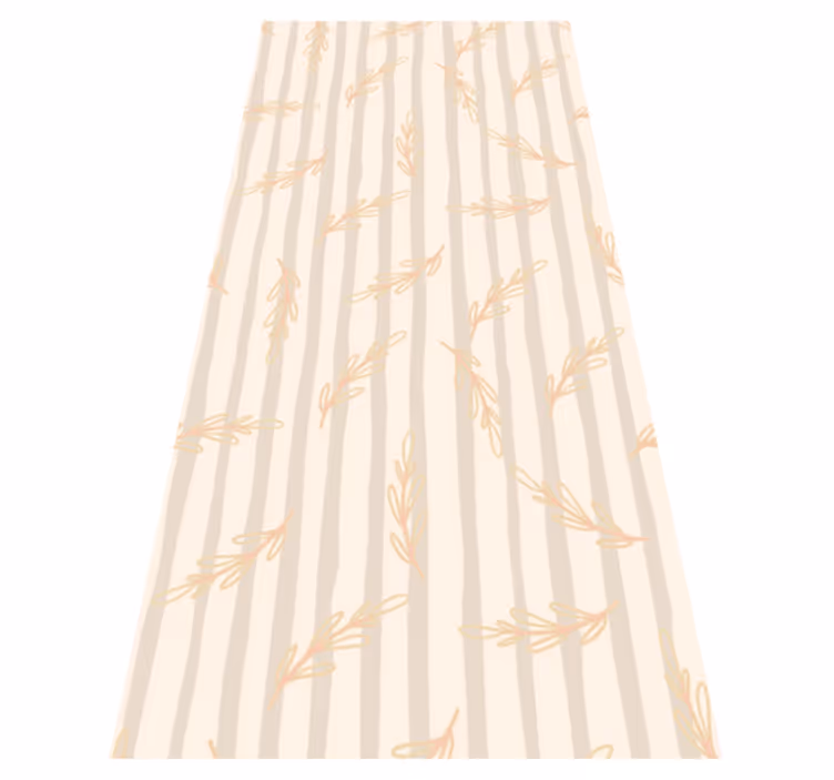 Vinyl teppe midtgang i elegant beige - Tenstickers