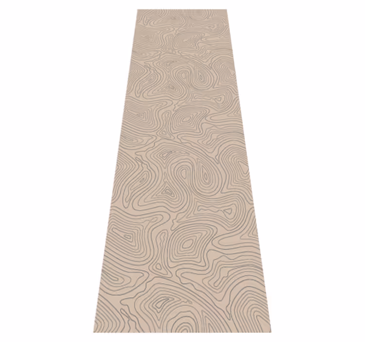 Vinyl teppe beige taupe topografisk - Tenstickers