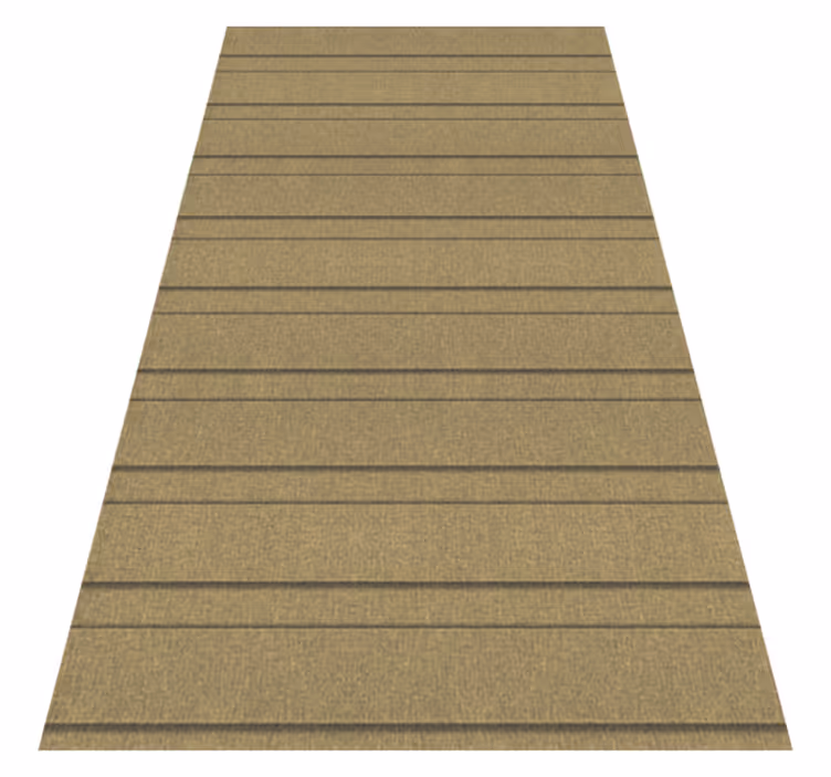 Vinyl teppe beige med beige striper - Tenstickers